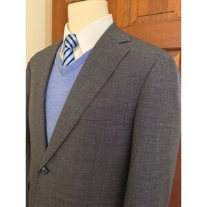Suit Supply Tailored Fit Havana Blazer Mens 44S Dark Gray S120s Wool by Drago